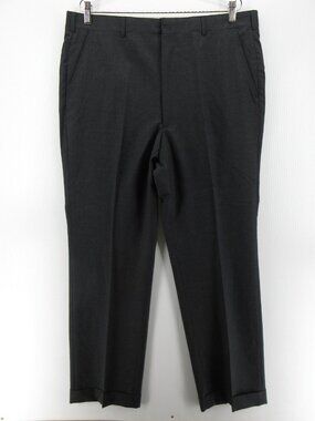 VINTAGE Majer Pants 36X32 Strathspey & Cathers Merino 260s Wool Cuffed